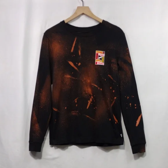 Vans Off The Wall Graphic Retro Shirt Womens M Boho Casual Comfy Streetwear - Picture 2 of 9